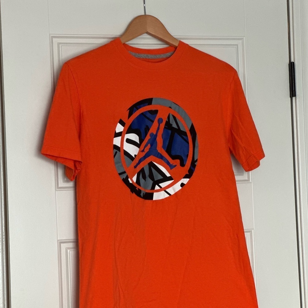 Nike Jordan Retro 8 Wheeler T-Shirt Bright Citrus Size M